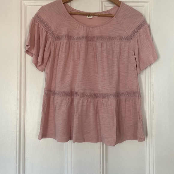 GAP Blush Pink Blouse - Picture 1 of 3